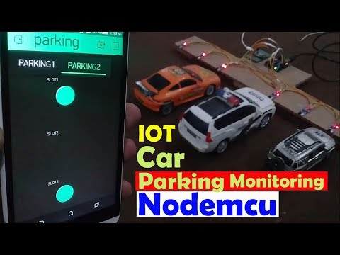 Arduino Project IOT Car Parking System Using Nodemcu Esp Wifi Blynk Tabs Led Widgets