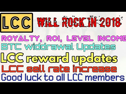 LCC registering on yobit,  cryptopia, & own exchanger, royalty credit update, ROI , level incom etc
