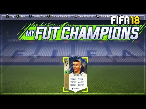 OMG WE GOT THE BEST CARD ON FIFA!!! 94 RATED ICON RONALDO!!! MY FUT CHAMPIONS SPECIAL EPISODE