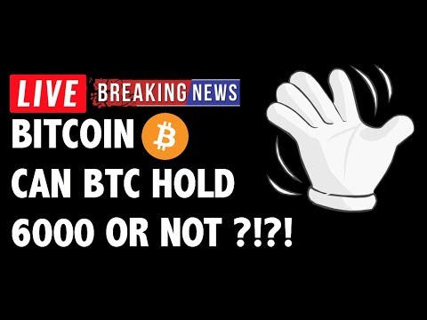 Can Bitcoin (BTC) Hold The 6000 Level?! – Crypto Market Technical Analysis & Cryptocurrency News