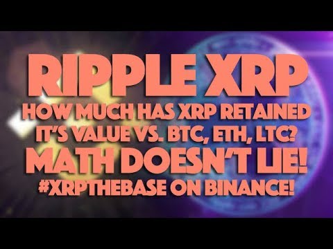 Ripple XRP: How Much Has XRP Retained It’s Value? Math Doesn’t Lie! #XRPTheBase On Binance!