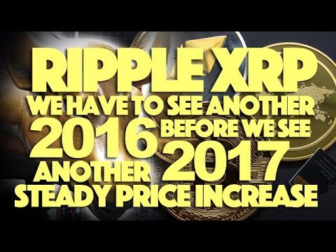 Ripple XRP: We Have To See Another 2016 Before We See Another 2017 – Steady Price Increase
