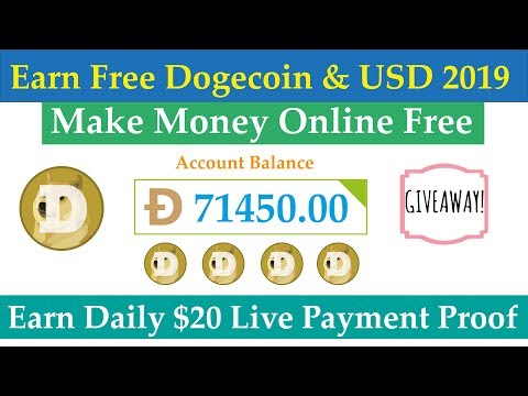 Make Money Online | Earn Free Dogecoin 2019 | Earn Daily 20$ Live Withdraw Payment Proof Urdu Hindi