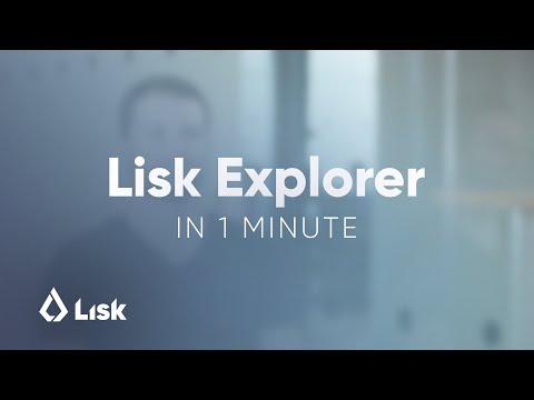 Lisk Explorer (Blockchain Browser) in 1 minute