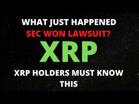 XRP RIPPLE HUGE NEWS JUST RELEASED!!! JUDGE SAID THIS ...