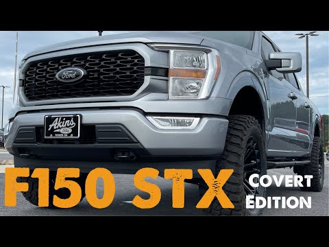 Ford F150 STX Covert Edition Leveled on 34s 2021 Iconic Silver Value Packed 4×4 Custom