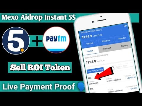 ? How To withdrawal 5 Roi Global App || ROI Token Sell || MEXO App New Airdrop Earn 100$ ?